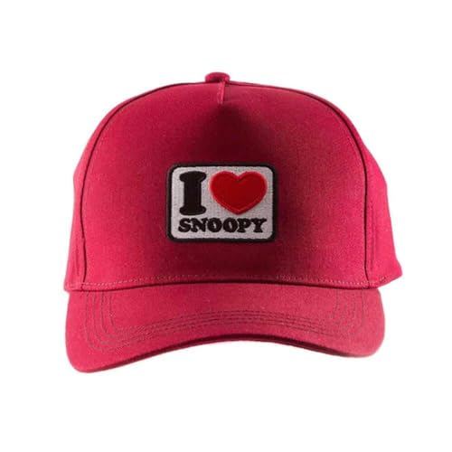 Peanuts - I Heart Snoopy (Unisex Purple Snapback Cap) One Size