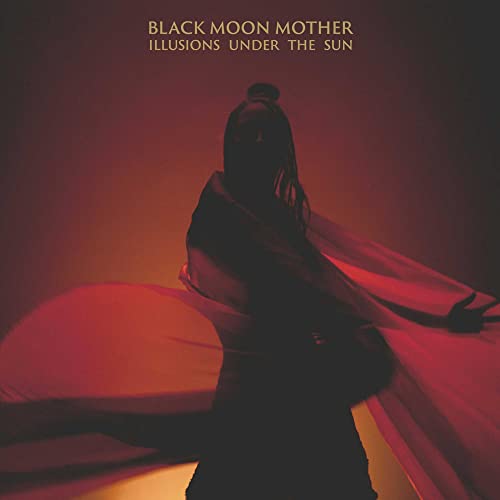 CD cover: Silhouette of a woman draped in red fabric, dark background.