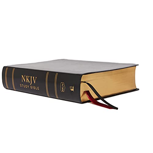 NKJV Study Bible, Leathersoft, Black, Full-Color, Comfort Print : The Complete Resource for Studying God’s Word