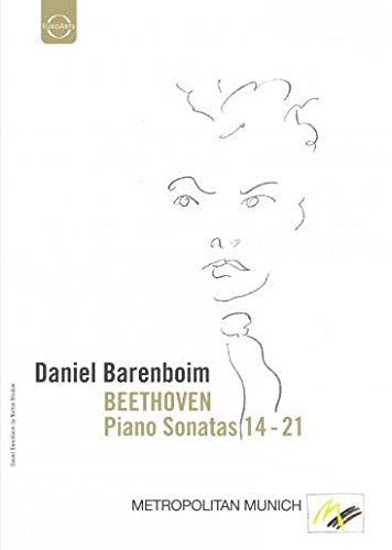 DVD cover featuring a white line drawing of Beethoven and text.