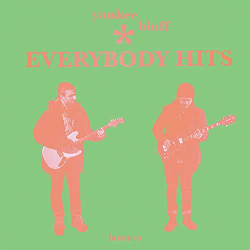 Green album cover featuring two guitarists in red silhouette.