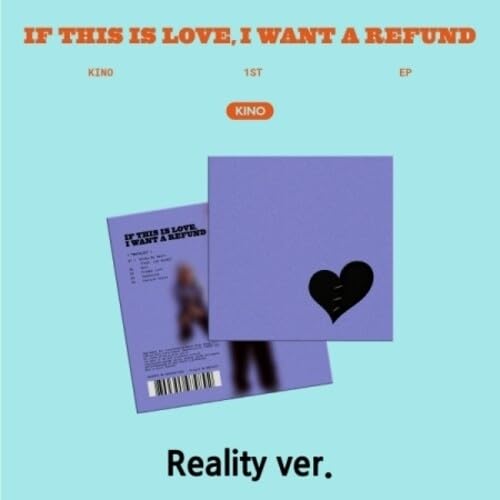 Kino CD cover, purple with broken heart graphic and text.