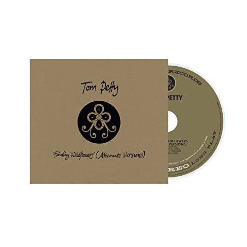 Tom Petty “Finding Wildflowers” CD with brown cover and floral design.