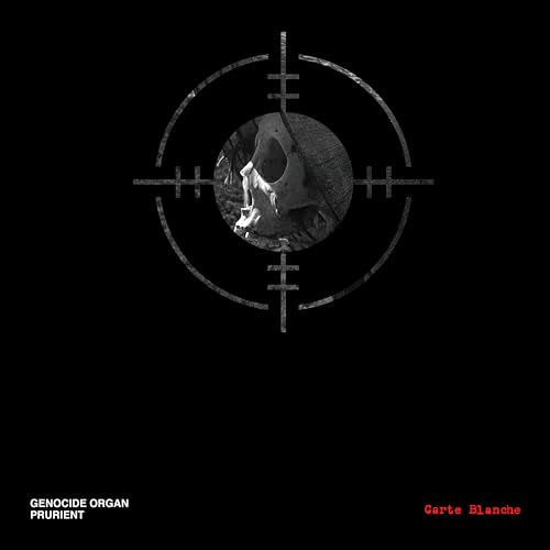 Black album cover with a crosshair design and skull image.