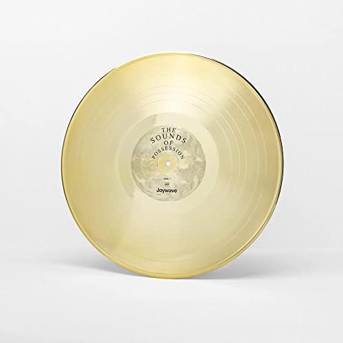 Gold vinyl record with central label displaying "Joywave - Possession" text.