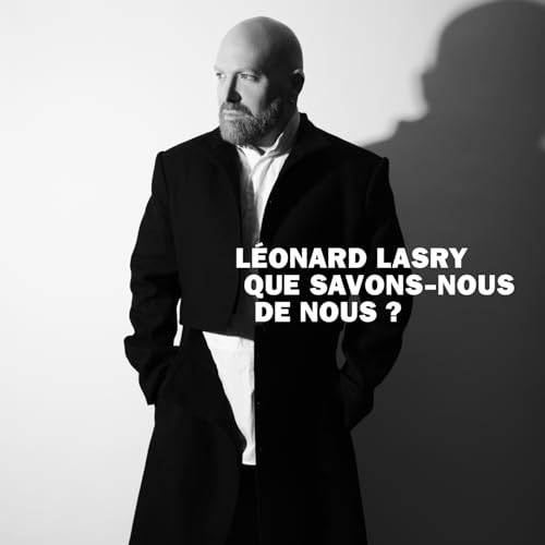 Black and white portrait of Leonard Lasry in a coat, album cover.