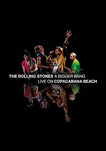 The Rolling Stones performing live on Copacabana Beach, DVD cover.