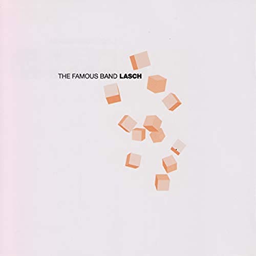 CD cover with scattered, pale orange geometric cubes on a white background.