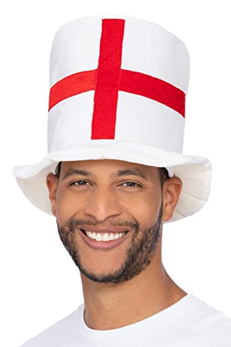 Deluxe England Flag Top Hat