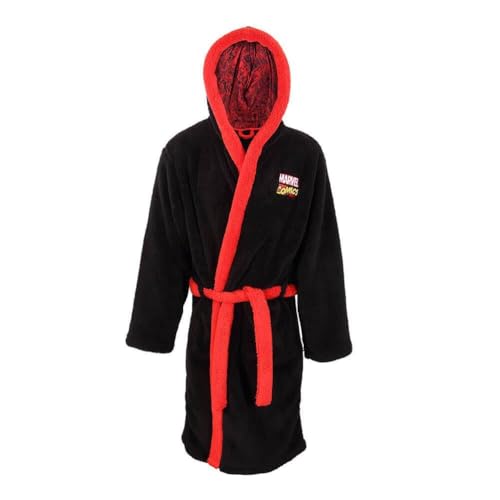 Marvel Comics - Classic Logo Dressing Gown (Unisex Black Dressing Gown) LRG/XL
