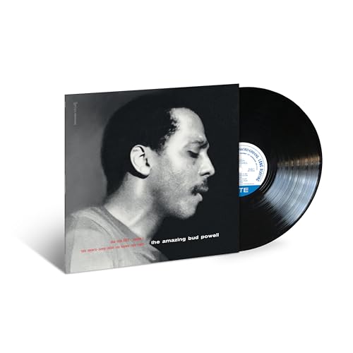 Vinyl record of Bud Powell’s “Amazing Bud Powell, Vol. 1” with portrait cover.
