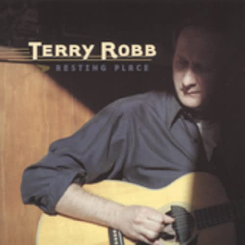CD cover for Terry Robb’s “Resting Place” featuring a guitarist.