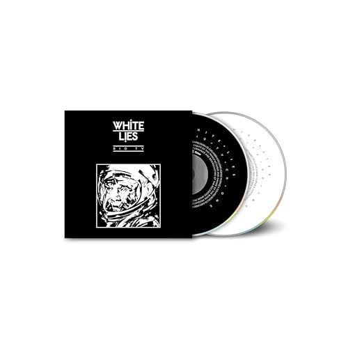 CD case and disc for White Lies’ “Big TV” album, astronaut image.
