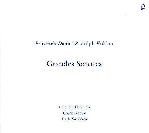 CD cover for Friedrich Kuhlau’s Grandes Sonates, featuring text details.