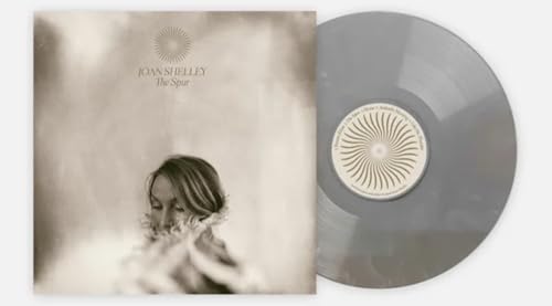 Vinyl record and album cover for Joan Shelley’s “The Spur,” sepia tone.