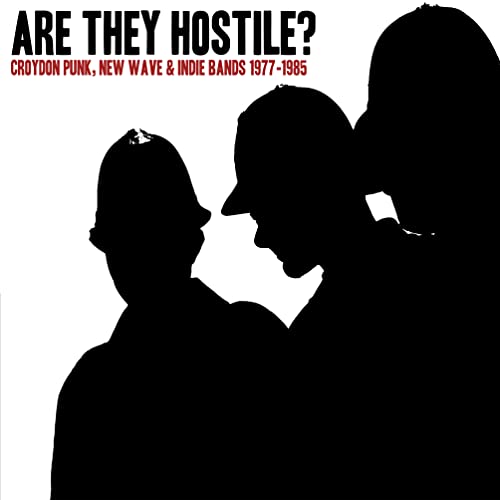 Album cover: black silhouettes of people, red text "ARE THEY HOSTILE?".