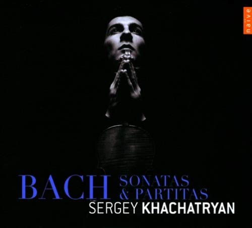 CD cover featuring Sergey Khachatryan with hands clasped in front of a violin.
