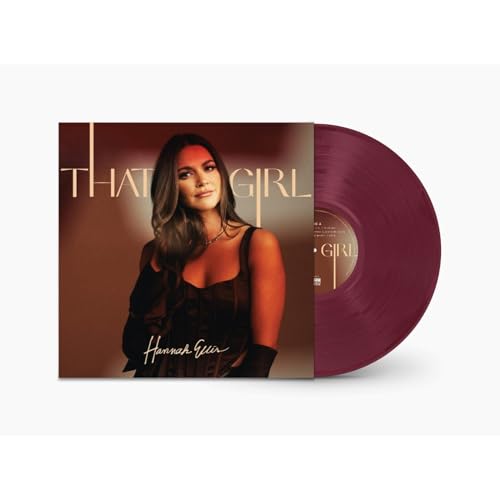 Hannah Ellis “That Girl” vinyl record with a portrait cover and maroon disc.