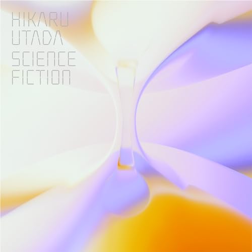 Utada Hikaru's "Science Fiction" CD cover with abstract pastel swirls.