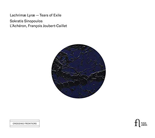 CD cover: dark blue abstract design with text “Lachrimæ Lyrae”.