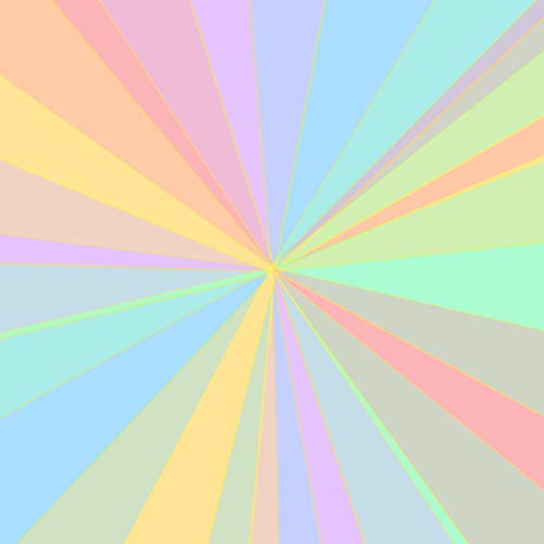CD cover with a colorful, radial burst design in pastel shades.