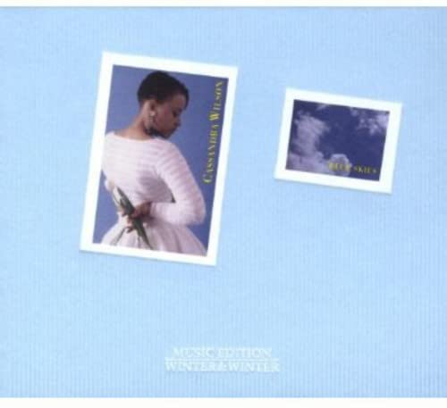 CD cover for Cassandra Wilson’s “Blue Skies” featuring a portrait and sky.