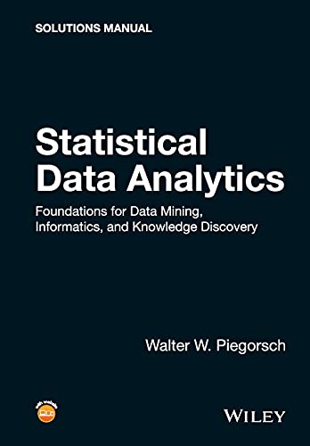 Statistical Data Analytics: Foundations for Data Mining