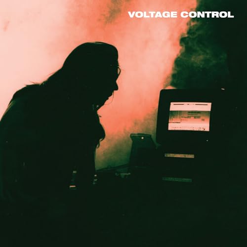 Vinyl album cover: Silhouette of a person with electronic equipment.