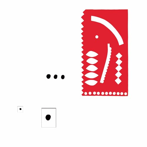 Abstract red and white geometric design, likely vinyl album artwork.