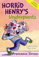 Book cover: "Horrid Henry's Underpants" with illustration of boy and underwear.