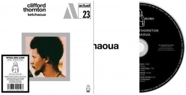Vinyl record cover featuring a portrait of Clifford Thornton and tracklist details.