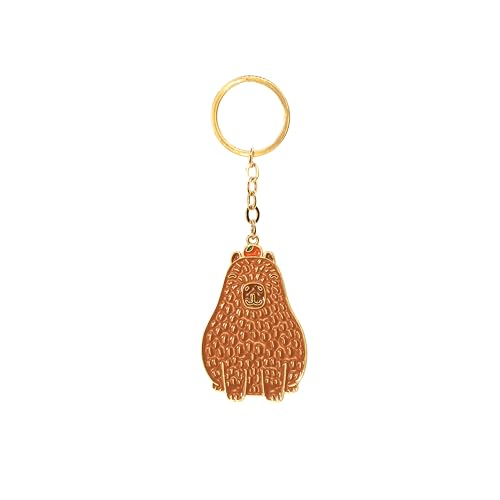 Capybara Shaped Keyring