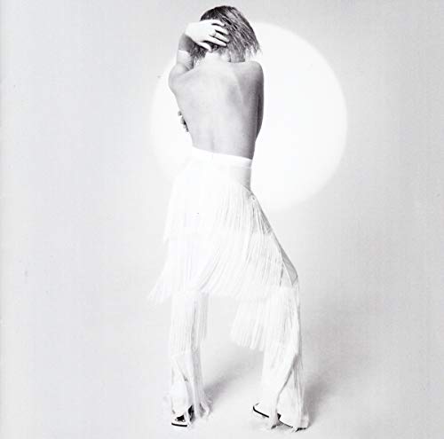 Carly Rae Jepsen album cover, back view of woman in white fringe.