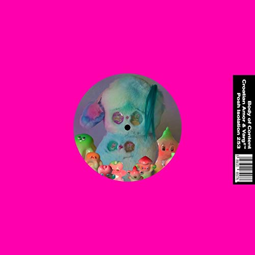 Pink album cover featuring a fuzzy blue monster surrounded by smaller figures.