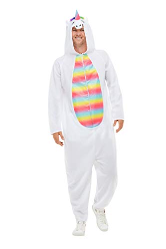 Smiffys 50714S Unicorn Costume, Unisex Adult, White, S - Size 34"-36"