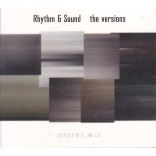 CD cover for Rhythm & Sound’s “The Versions” with abstract, blurred blocks.