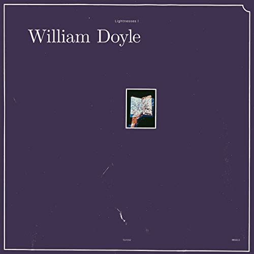 Purple vinyl record cover with artist name and open book image.