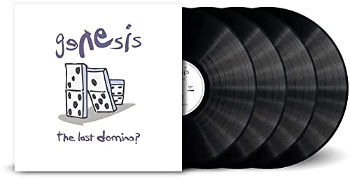 Genesis "The Last Domino?" vinyl record set with domino image.