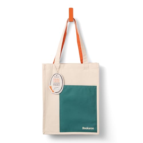 Bookaroo Tote Bag - Teal & Orange