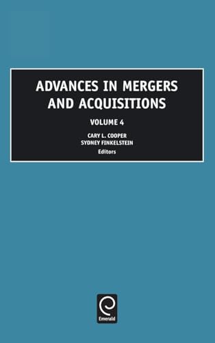 Advances in Mergers and Acquisitions
