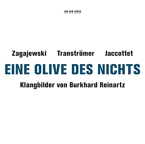 CD cover for Burkhard Reinartz’s “Eine Olive Des Nichts” with text.