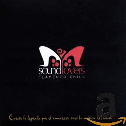 CD cover: black background with red and white butterfly logo, “Sound Lovers Flamenco Chill”.