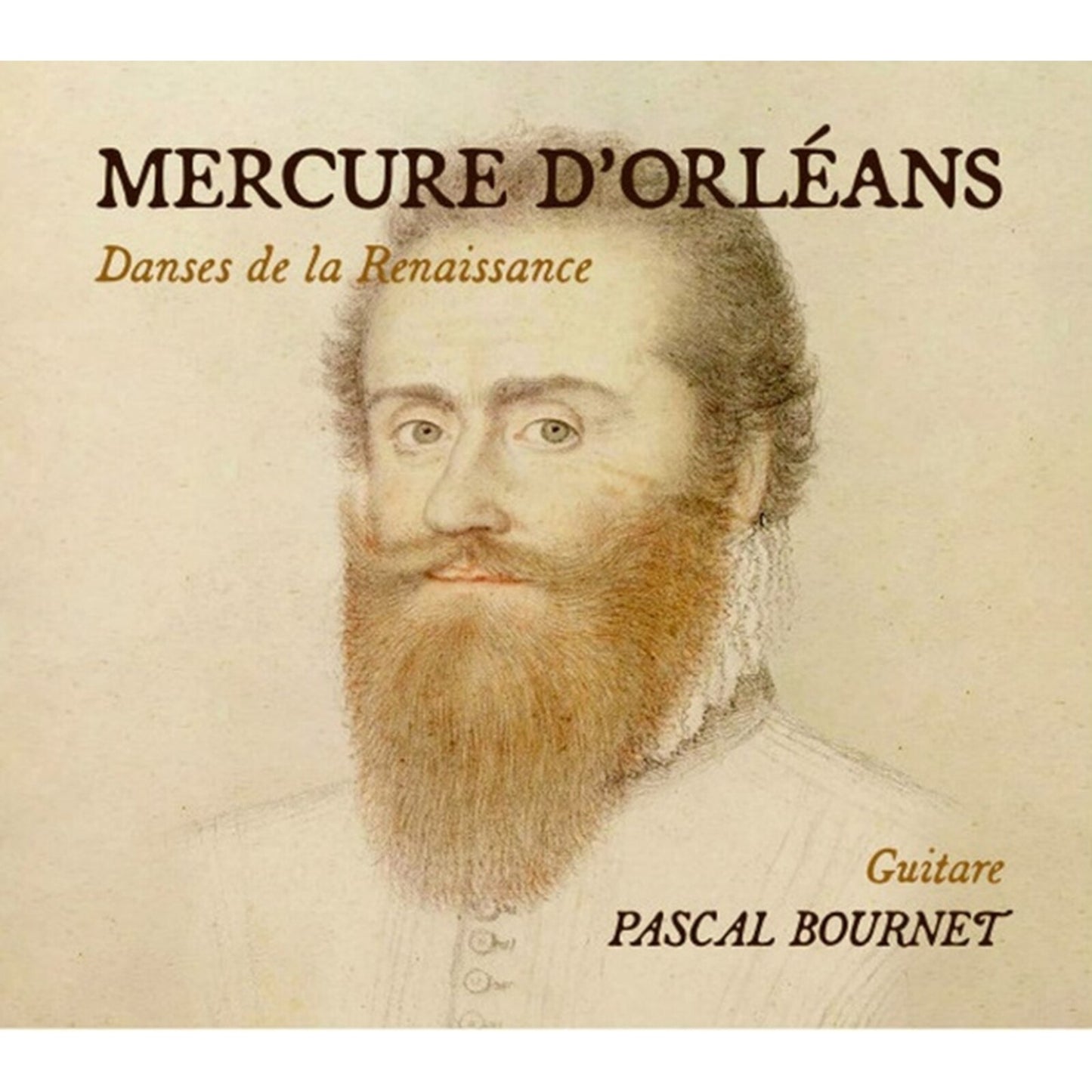 CD cover featuring a portrait of a bearded man in Renaissance attire.