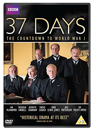 DVD cover for “37 Days” depicting a group of formally dressed men.