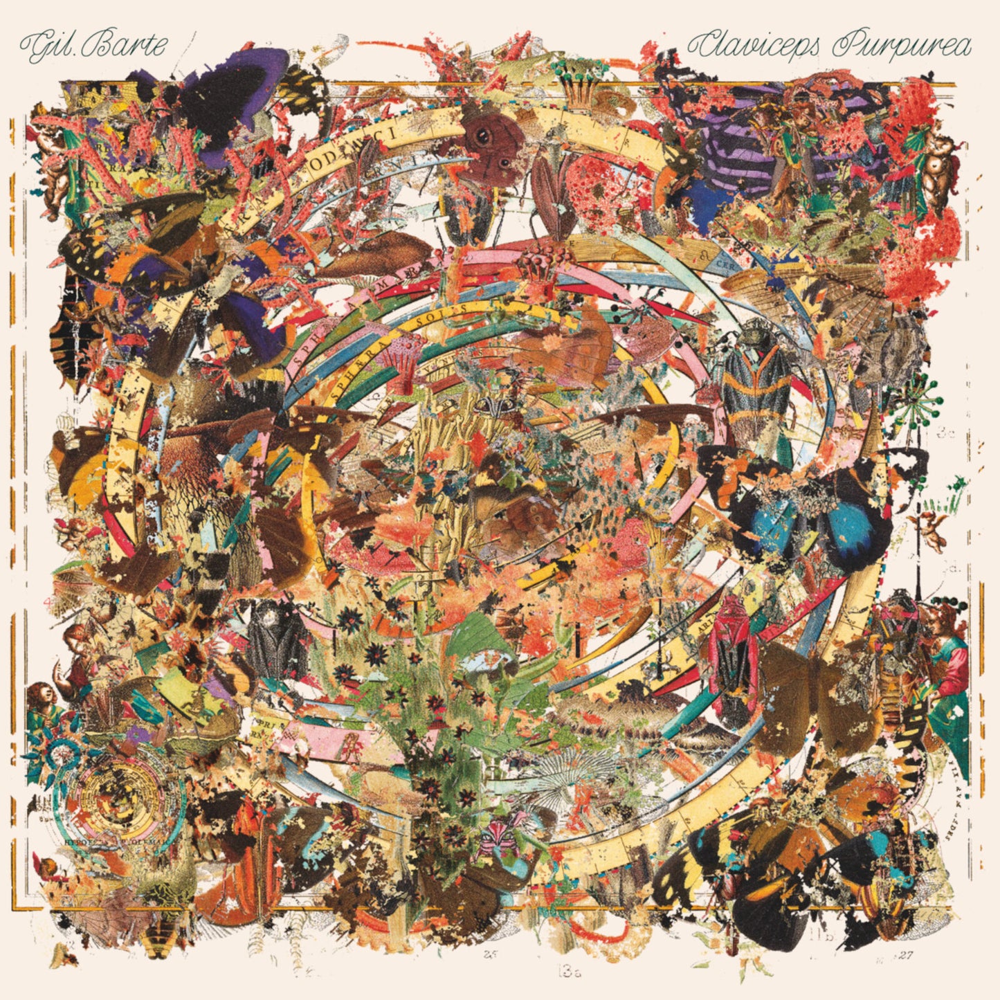 Album cover for "Claviceps Purpurea" by Barte,gil, with collage-style artwork.