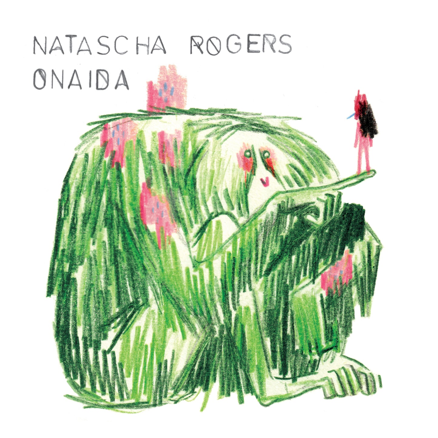 Album cover for Natascha Rogers’ “Onaida” featuring a colorful, sketched landscape.