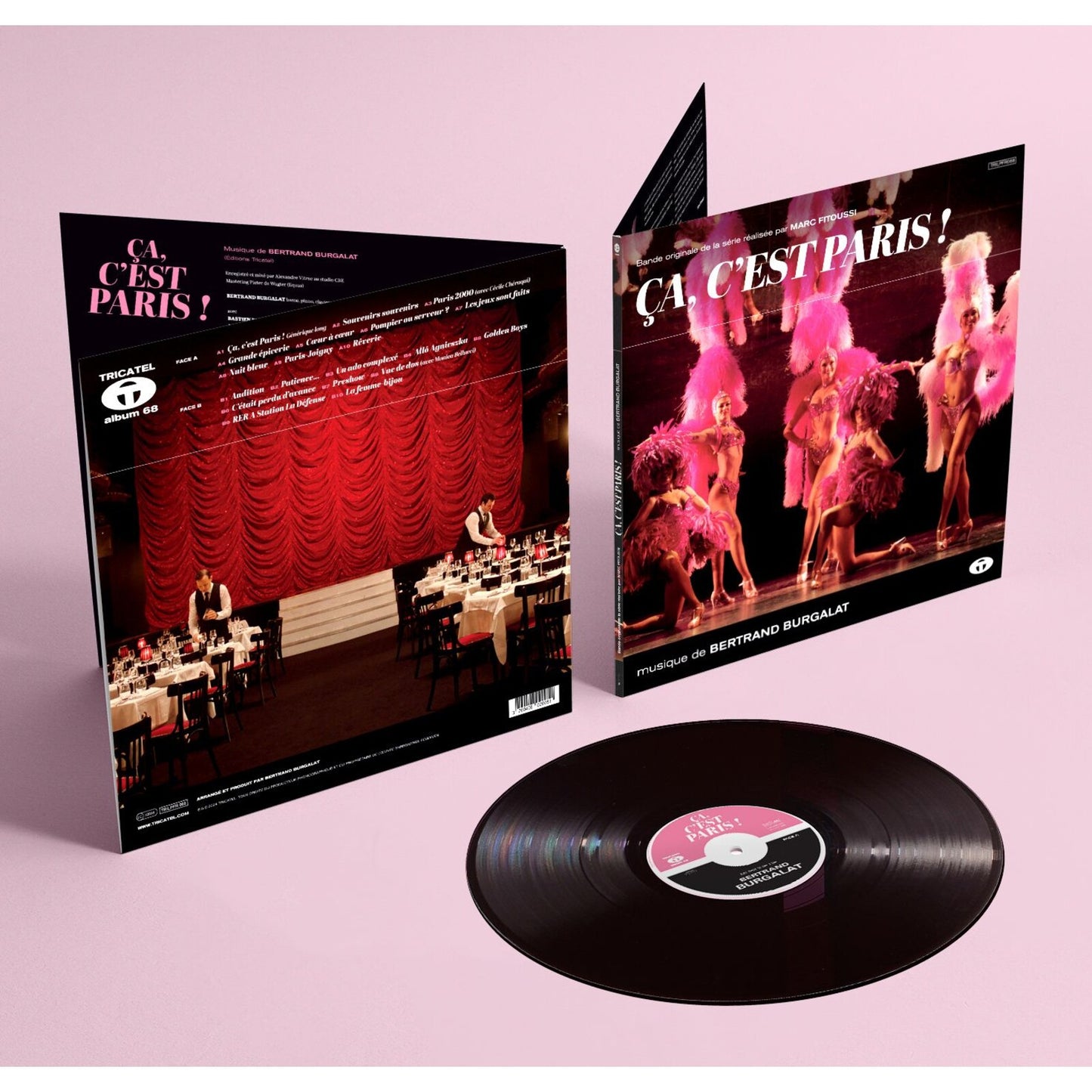 Bertrand Burgalat’s “Ça, C’est Paris!” vinyl record and gatefold sleeve.