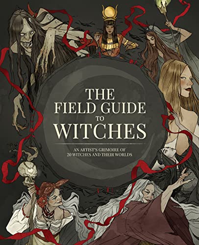 Book cover depicting illustrated witches in a circular, dramatic composition.