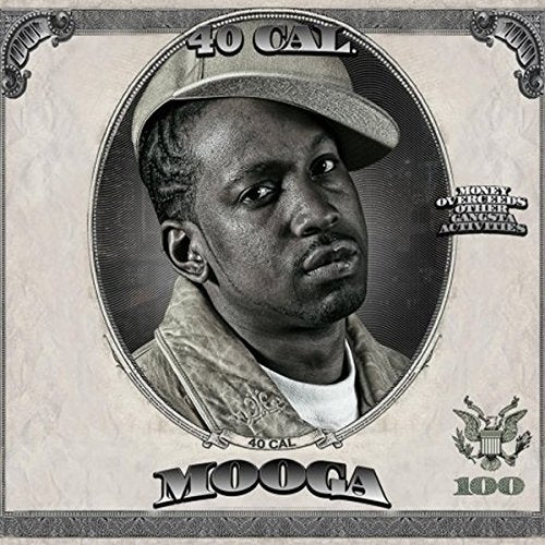 CD cover for “40 Cal - Cal Muga” featuring a portrait of a man.
