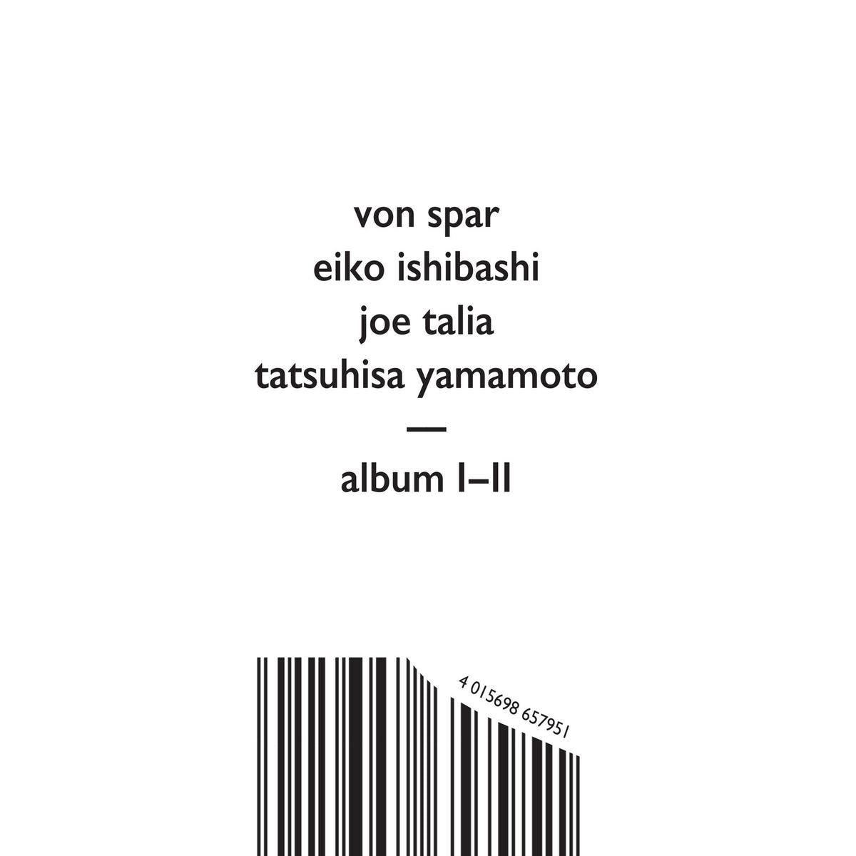 CD cover with artist names, album title, and barcode at bottom.